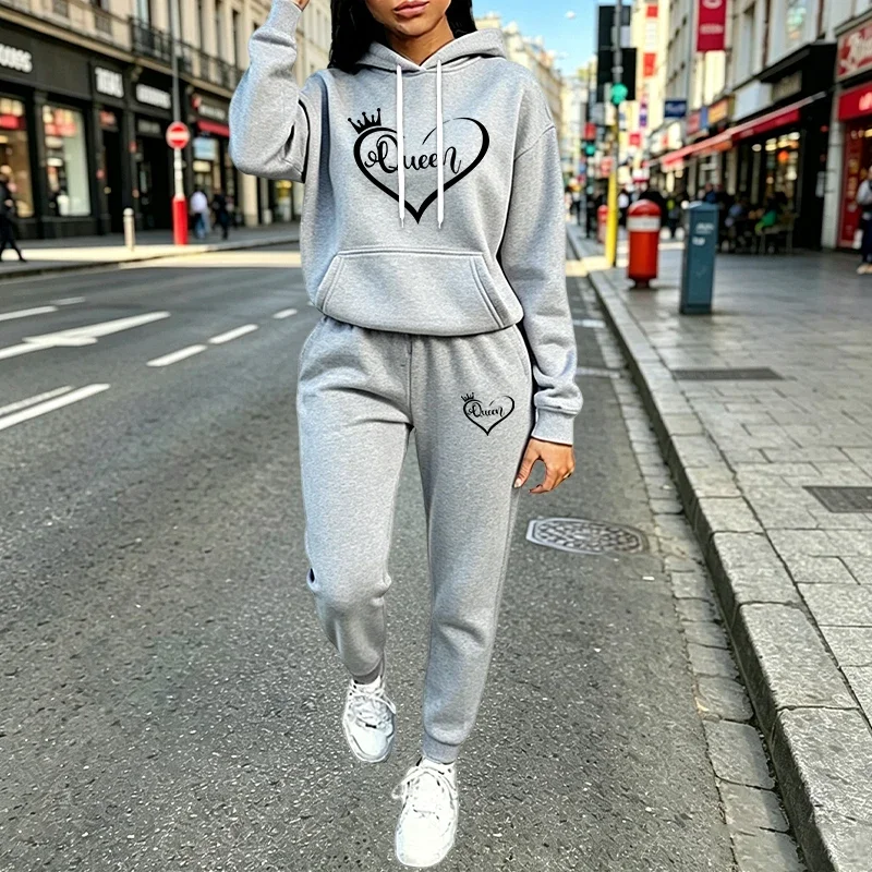Queen Street Fashion - 퀸 여성 의류, 캐주얼 후드티, 야외
